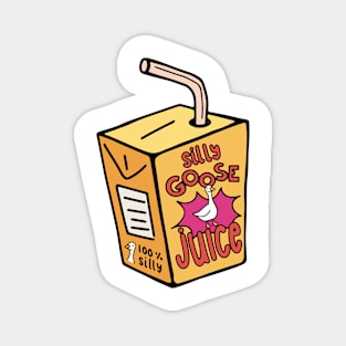 Silly Goose Juice Retro Yellow Magnet