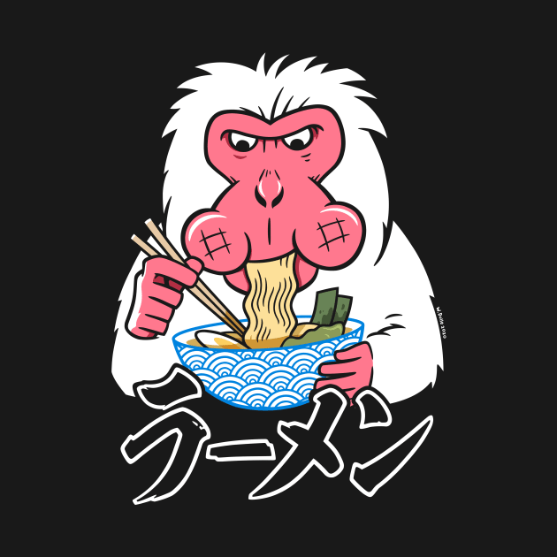 Snow Monkey Ramen by wloem