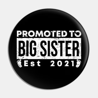 Vintage Promoted to Big Sister 2021 new Sister gift Big Sister Pin