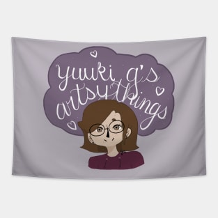 Yuuki G's Artsy Things Original Official Logo by Yuuki G Tapestry