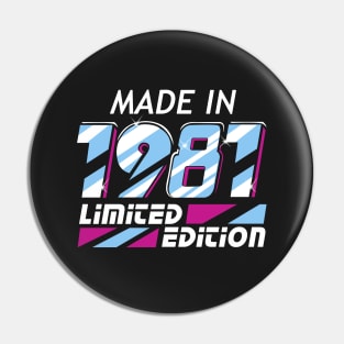 Made in 1981 All Original Parts 37 Birthday Gift Pin