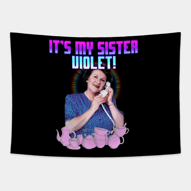 hyacinth bucket Tapestry by jeremiahm08