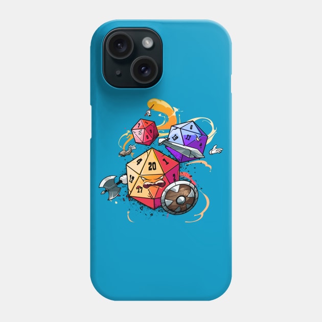 Dice Warriors Phone Case by artlahdesigns