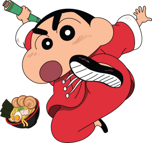 Cute Shinchan Become A Kung Fu Master Magnet