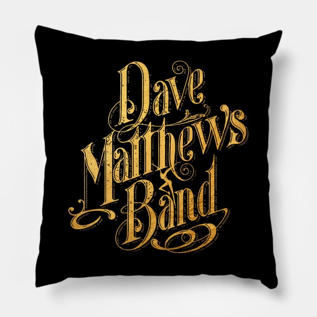 Dave Matthews Band Gold Pillow by mashudibos