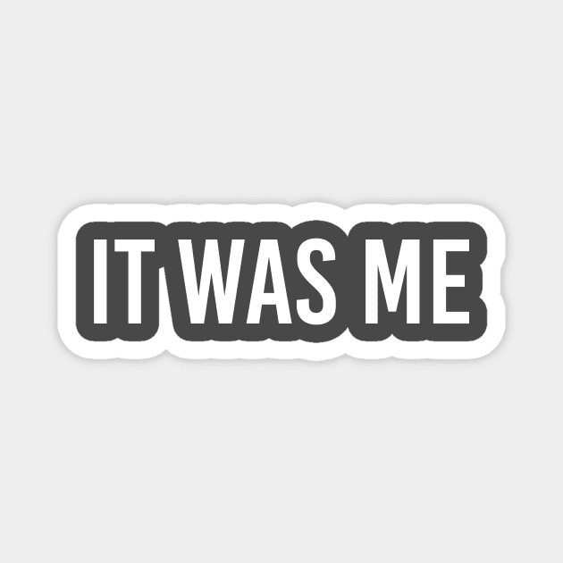 it was me Magnet by ilovemyshirt
