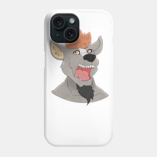 Anthro wolf face Phone Case