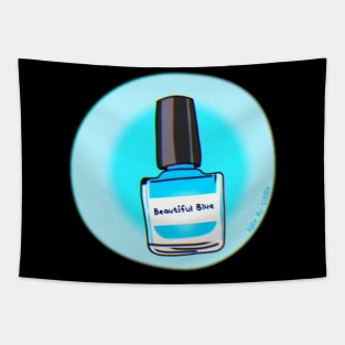 Beautiful Blue Nail Polish Tapestry