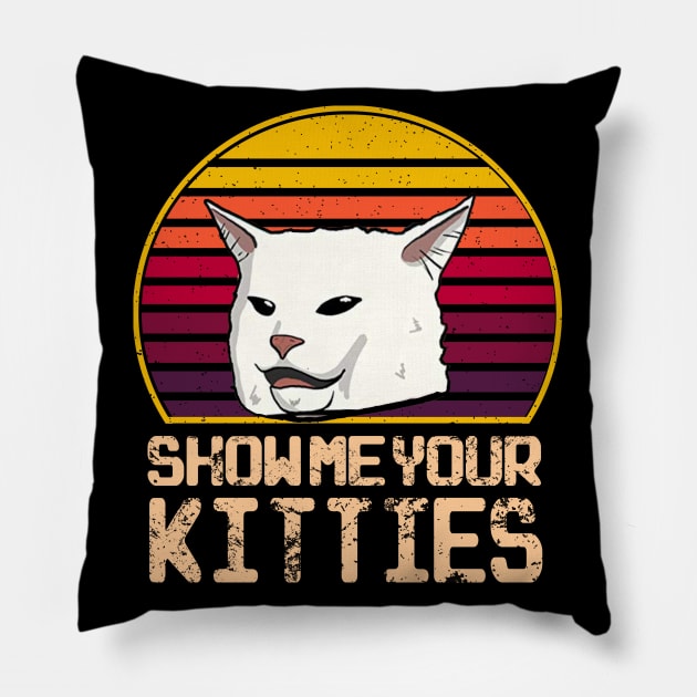 Show me Your Kitties Pillow by S-Log