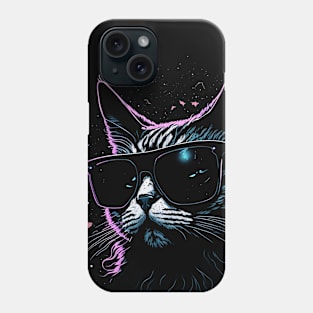 I Need More Space Cat T-Shirt with Starry Space Background Phone Case