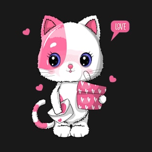 Cat love design T-Shirt