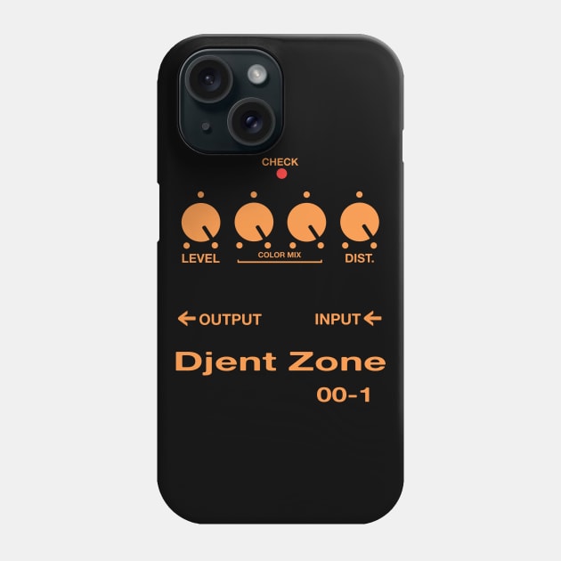 Djent Zone Guitar Pedal Parody Heavy Metal Guitar Phone Case by blueversion