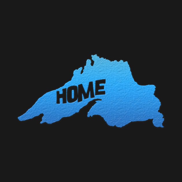 Lake Superior Outline with "Home" by gorff