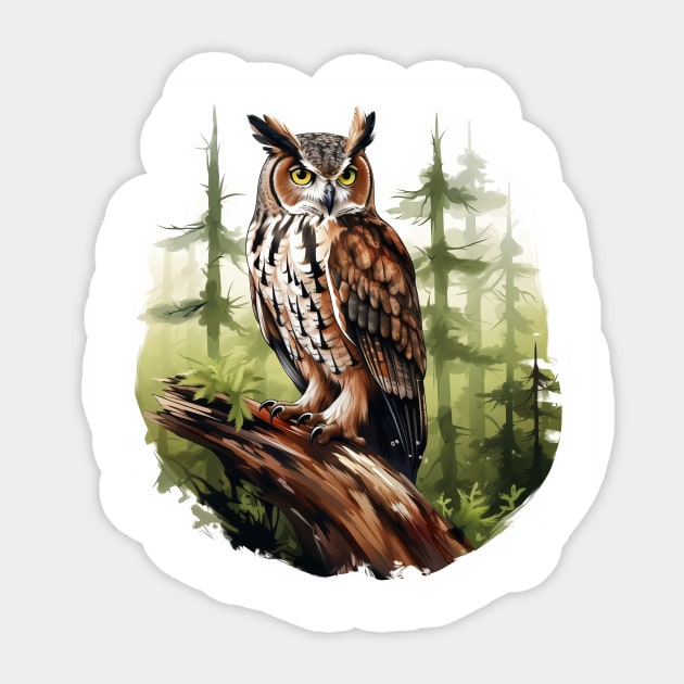 Great Horned Owl | Vinyl Sticker Great Horned Owl | Vinyl Sticker