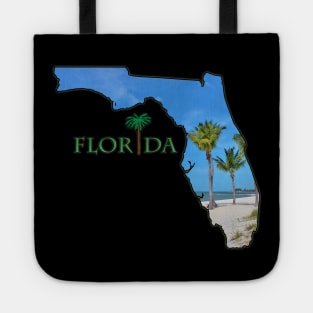 Florida State Outline (Key West Beach) Tote