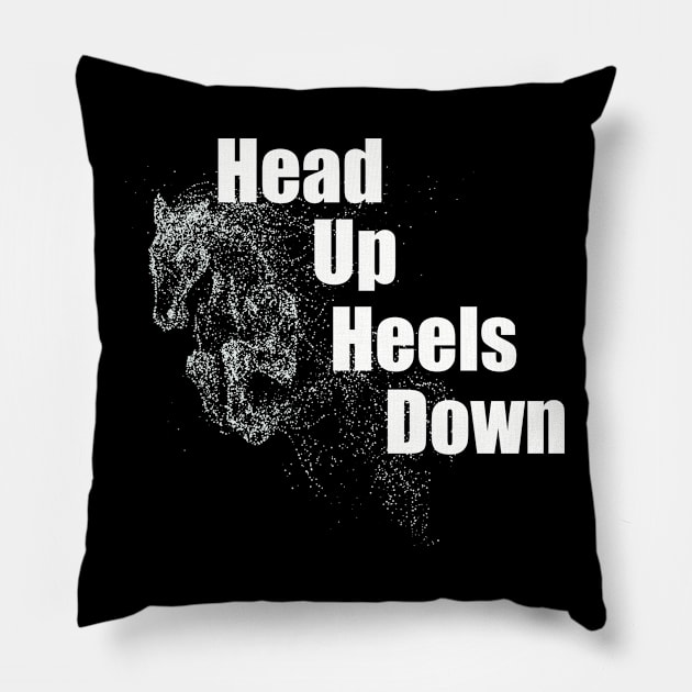 Horse - Horse Head Up Heels Down Pillow by Kudostees