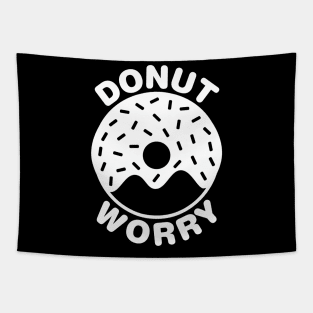 Donut Worry - White Tapestry