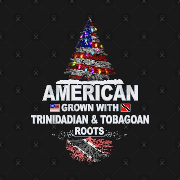 Christmas Tree  American Grown With Trinidadian And Tobagoan Roots - Gift for Trinidadian And Tobagoan From Trinidad And Tobago by Country Flags