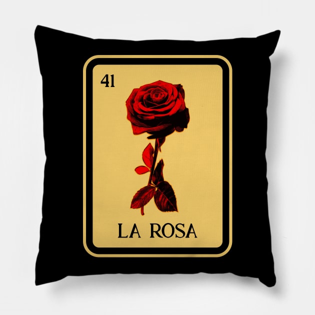 Mexican La Rosa lottery traditional Rose flower fairy herb Pillow by FunnyphskStore