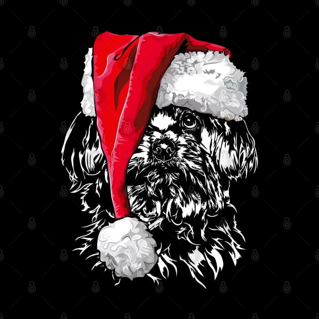 Funny Maltese Santa Christmas dog mom by wilsigns