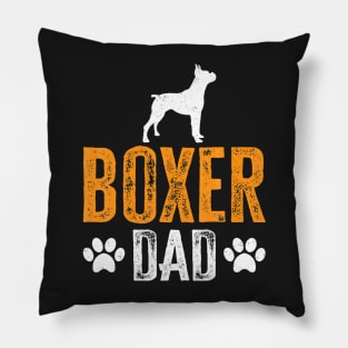 Boxer Dad Gift Dog Daddy Boxer Father Day Pillow