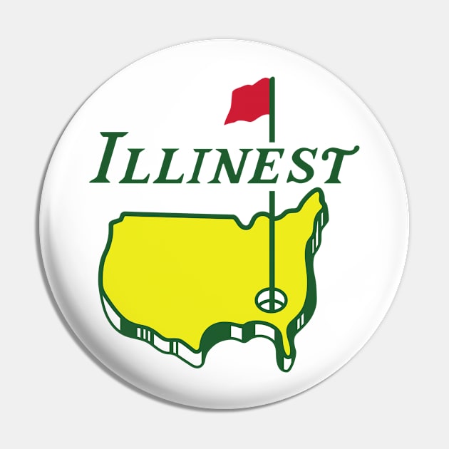 The Illinest Golfer Pin by Fresh Fly Threads