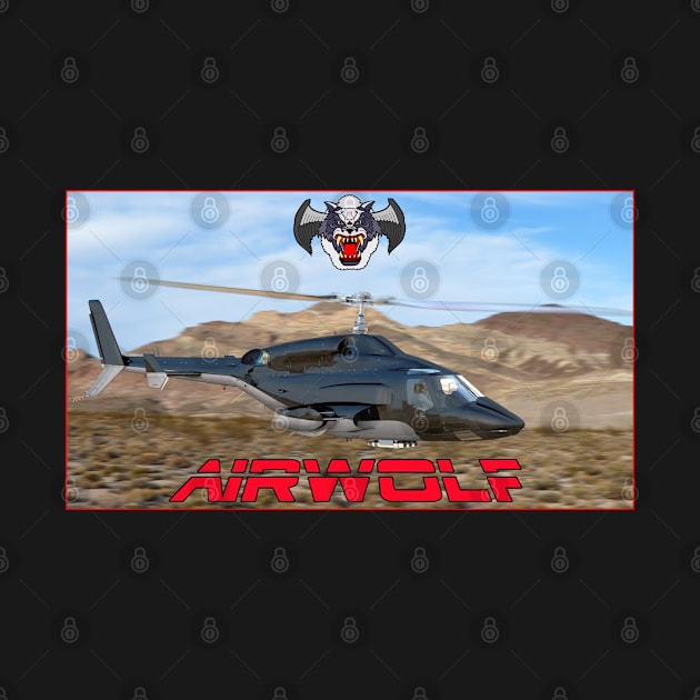 Airwolf - desert flight by SciFi_Kaiju_Guy