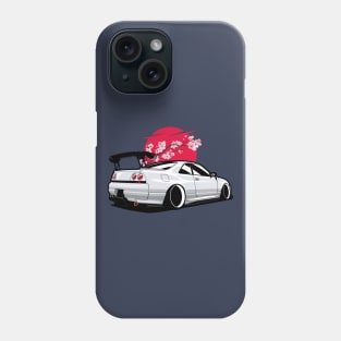 White Skyline GTR R33 Phone Case