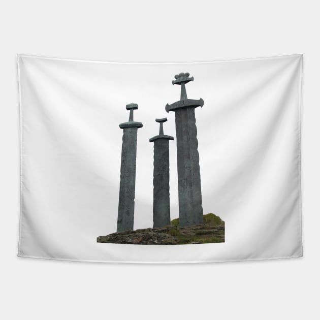 Sverd i fjell - Stavanger, Norway Tapestry by ztrnorge