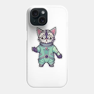 Astronaut cat outer space Phone Case