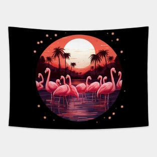 Flamingo Tropical , Love Flamingos Tapestry