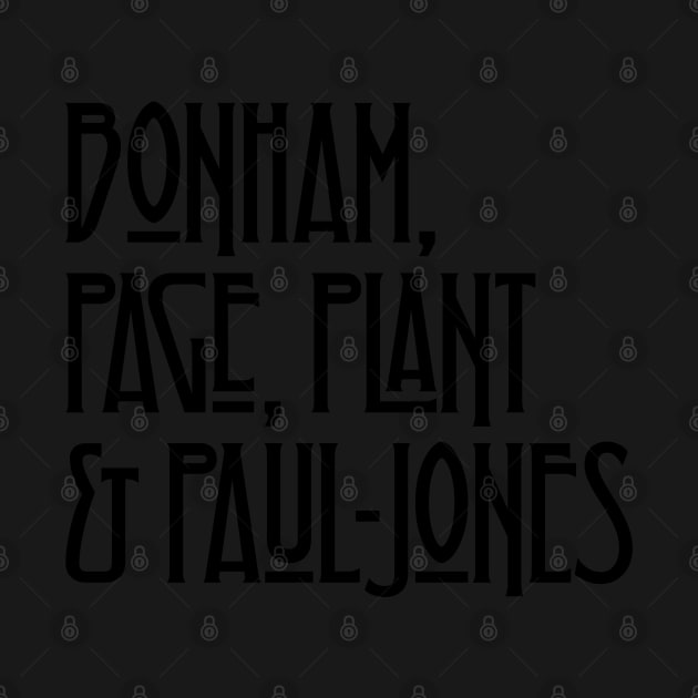 Bonham, Page, Plant & Paul-Jones by DAFTFISH