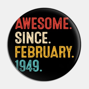 vintage birthday 1949 retro men Pin