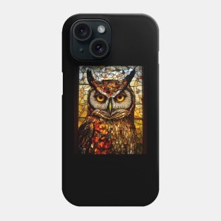 Serious owl face Phone Case