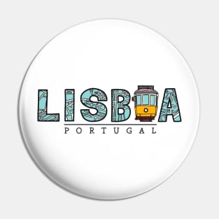 Lisbon Tram Pin