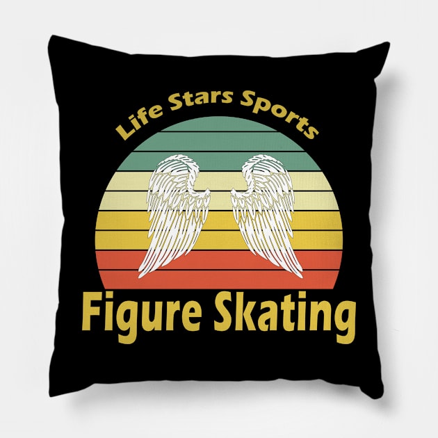 Figure Skating Pillow by Hastag Pos