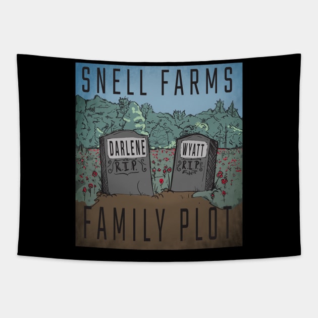 Snell Farms Family Plot Tapestry by FreddyK