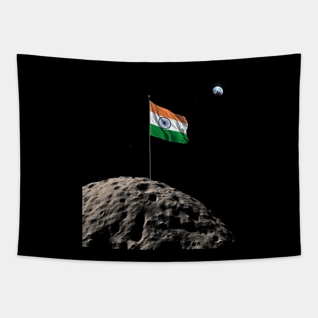 India Moon Landing | Patriotic | India National Pride Tapestry by We Anomaly