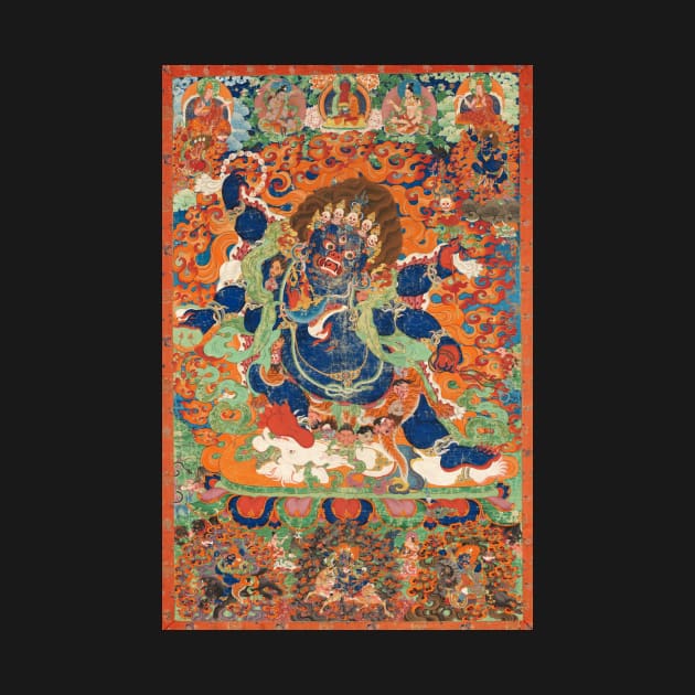 The Wrathful Protector Mahakala, Tantric Protective Form of Avalokiteshvara by AlexMir