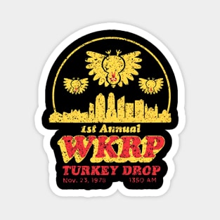 1st Annual Wkrp Turkey Drop Thanksgiving Magnet