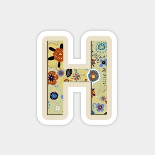 Monogram letter H Magnet