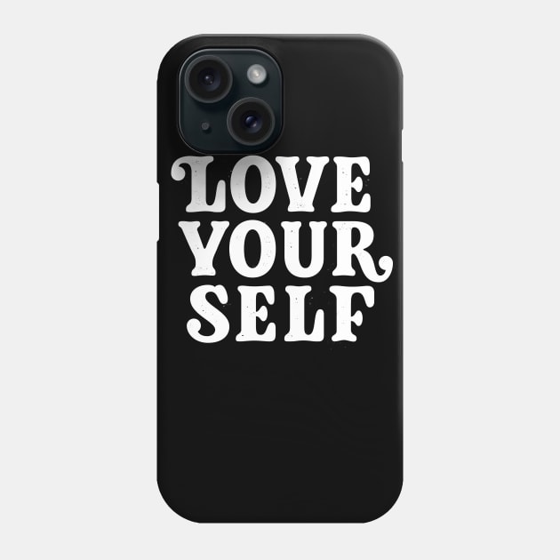 Love Your Self (white) Phone Case by bjornberglund