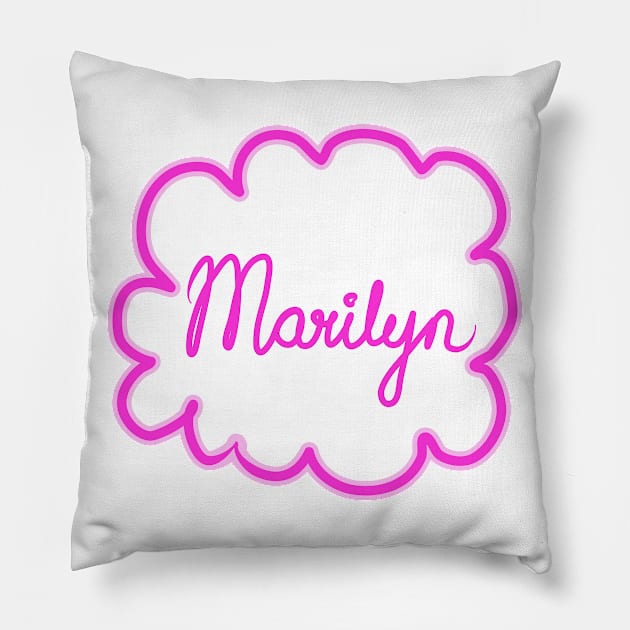 Marilyn. Female name. Pillow by grafinya