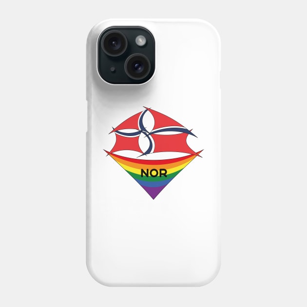 Norway pride flag Phone Case by Pride_Art