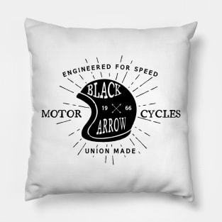 Vintage Motorcycles Pillow