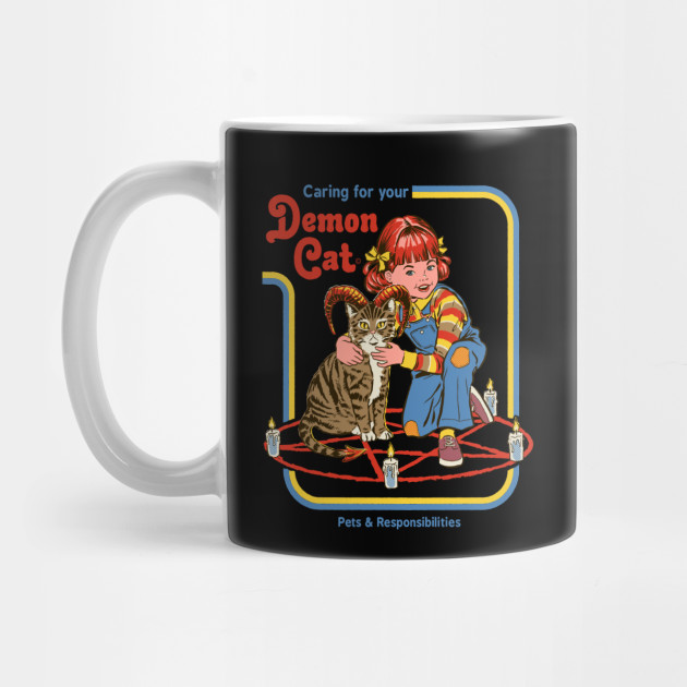 Caring For Your Demon Cat Cats Mug Teepublic