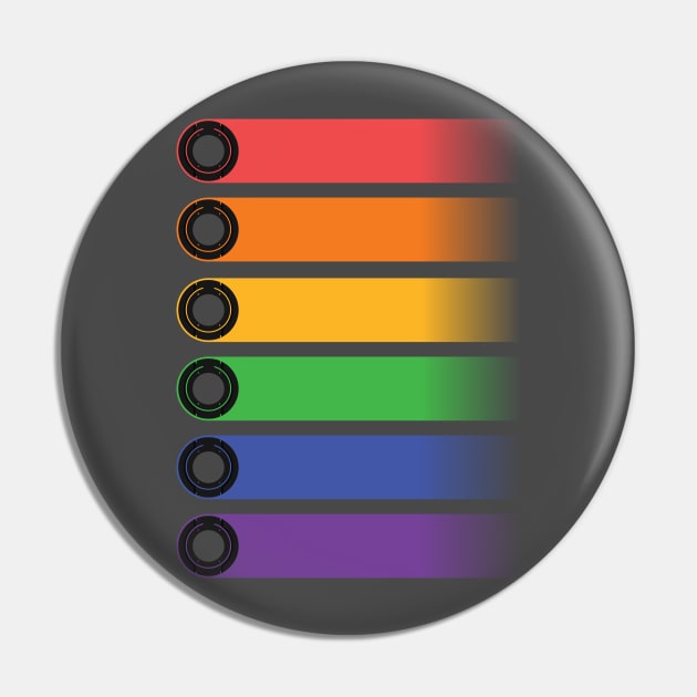 Light Disc Pride Pin by TypeFortyDesign