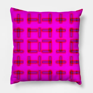 Hot Pink Modern Design Pillow