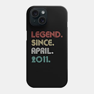 12 Years Old Vintage Legend Since April 2011 12th Phone Case