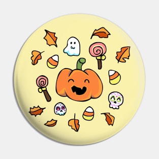 Halloween Doodles Pin